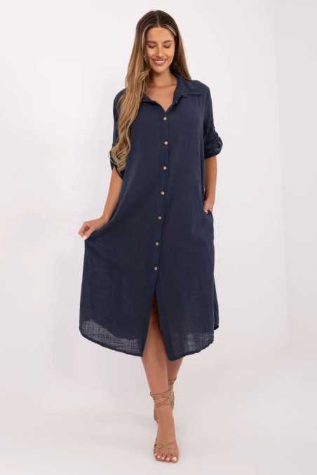 Robe de jour Bleu marine  -  Och Bella 