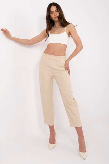 Pantalon femme Beige  -  Och Bella 