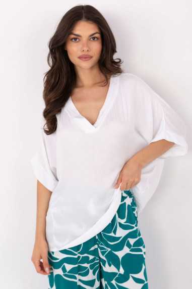 Chemisier Blanc  -  Och Bella 