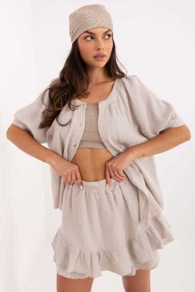 Chemisier Beige  -  Och Bella 