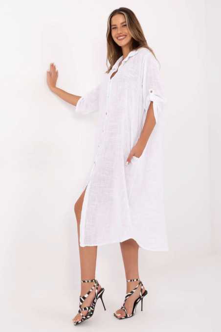 Robe de jour Blanc  -  Och Bella 