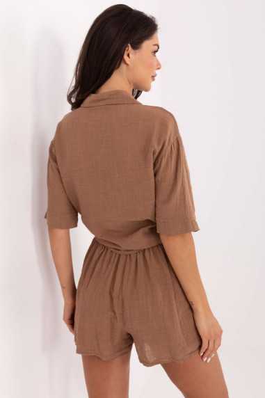 Pantalon femme Brun  -  Och Bella 