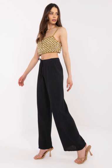 Pantalon femme Noir  -  Och Bella 