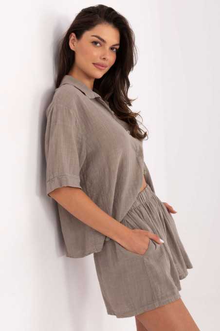 Pantalon femme Beige  -  Och Bella 