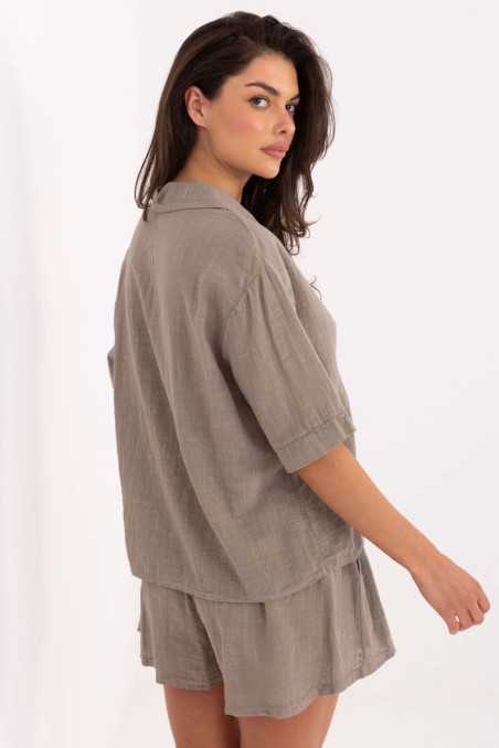 Pantalon femme Beige  -  Och Bella 