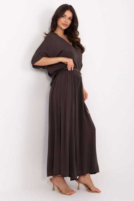 Pantalon femme Brun  -  Och Bella 