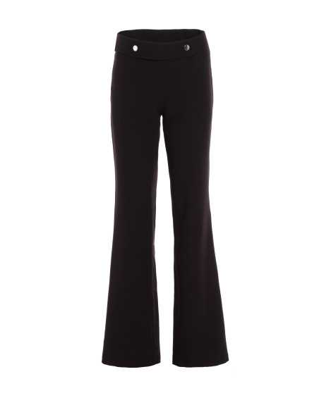 Pantalon de costume noir à boutons-pression - nife  