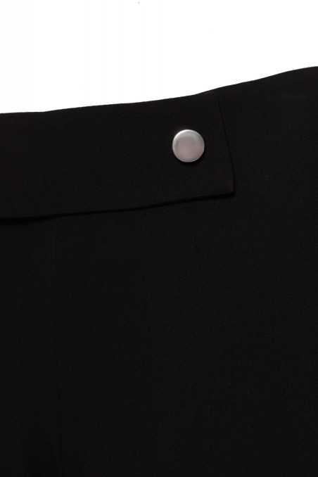 Pantalon de costume noir à boutons-pression - nife  
