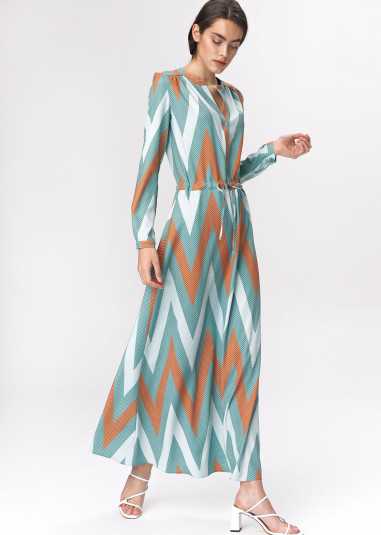 robe longue turquoise - nife  