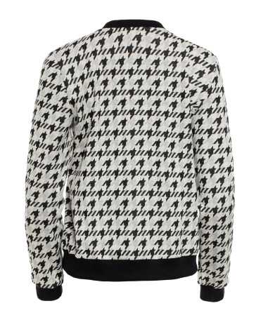 Blouson aviateur à motif pied-de-poule - nife  