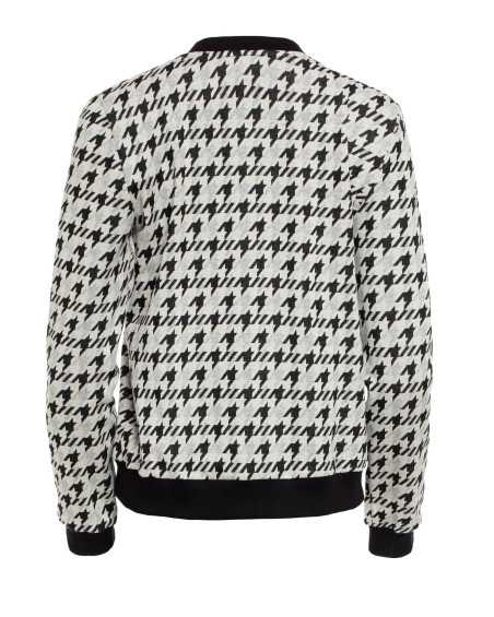 Blouson aviateur à motif pied-de-poule - nife  