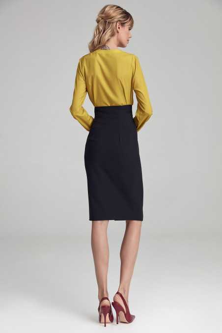 Jupe noire taille haute - nife  