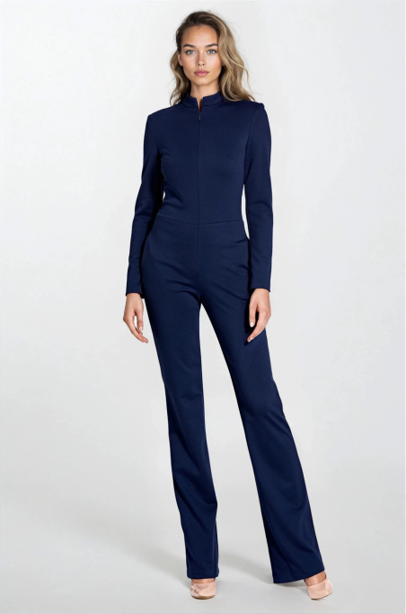 Combinaison bleu marine avec fermeture éclair au niveau du col - nife  