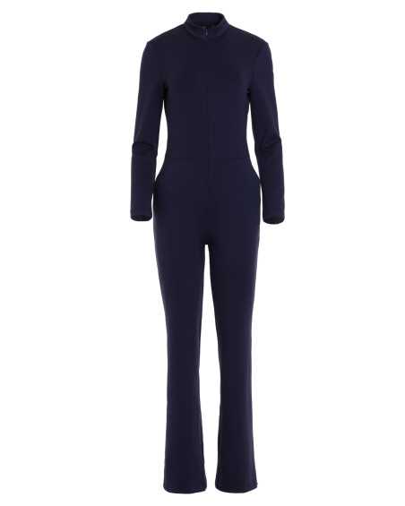 Combinaison bleu marine avec fermeture éclair au niveau du col - nife  