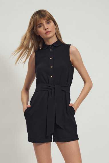 Combinaison en viscose noire - nife  