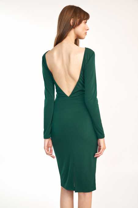 Robe verte avec dos découpé - nife  
