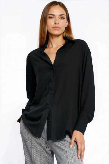 chemise en viscose noire - nife  
