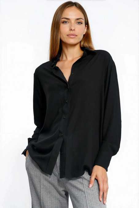 chemise en viscose noire - nife  