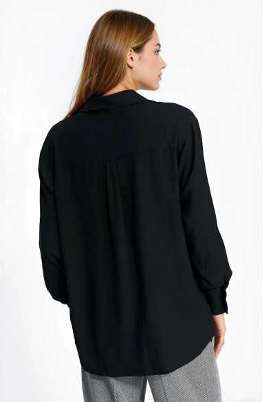 chemise en viscose noire - nife  