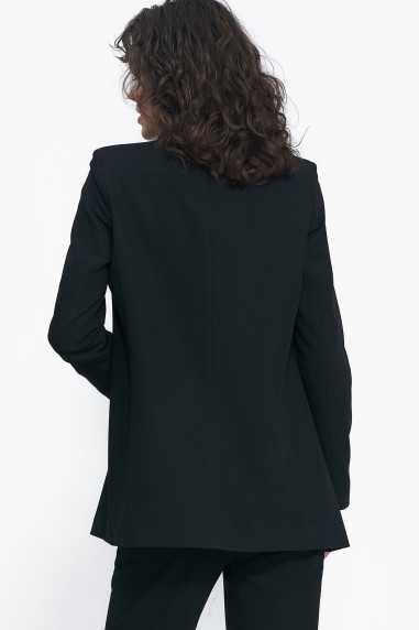 veste noire ouverte classique - nife  