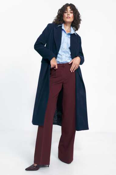 manteau bleu marine oversize - nife  
