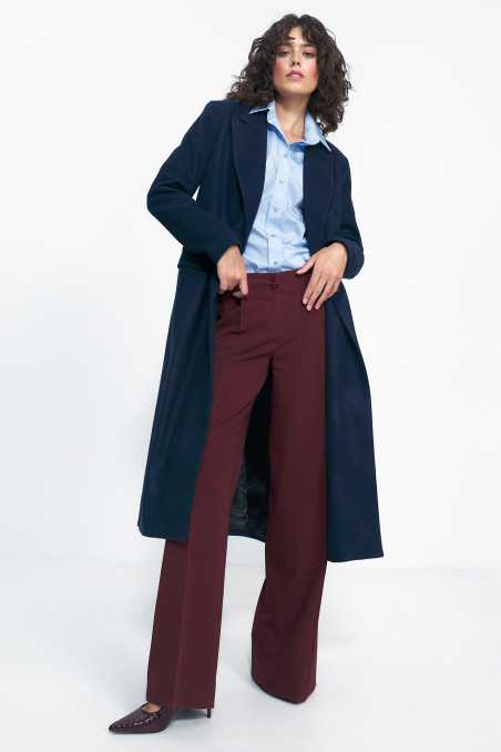 manteau bleu marine oversize - nife  