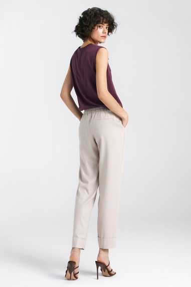 Chemisier sans manches à col en V - prune - nife  