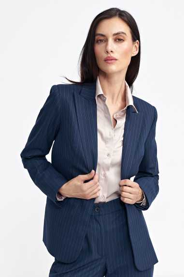 Veste classique à rayures bleu marine - nife  