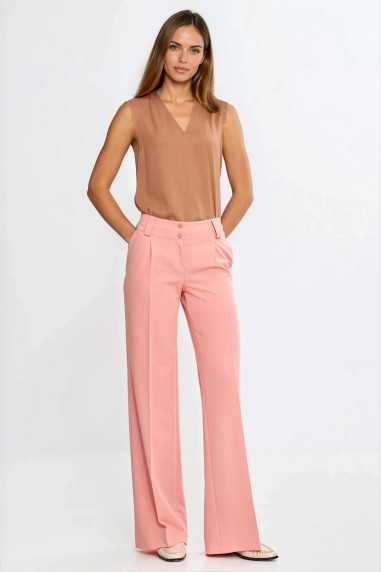 Chemisier sans manches à col en V - caramel - nife  