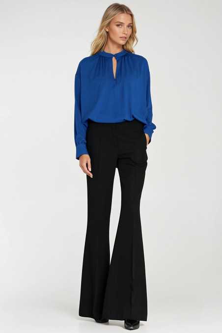 Blouse oversize à fronces - bleuet - nife 