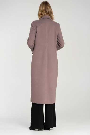 Manteau croisé élégant - beige - nife  