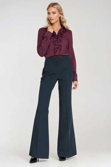 Pantalon pattes d'éléphant classique - bleu marine - nife  