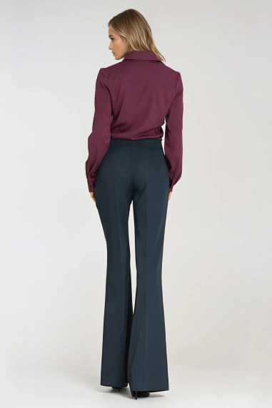 Pantalon pattes d'éléphant classique - bleu marine - nife  