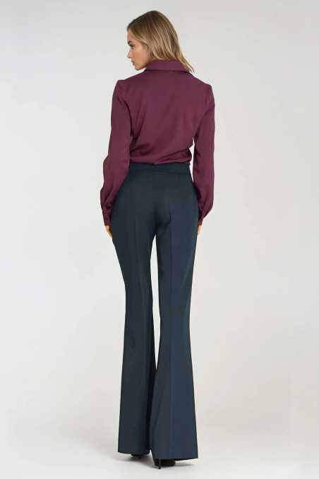 Pantalon pattes d'éléphant classique - bleu marine - nife  