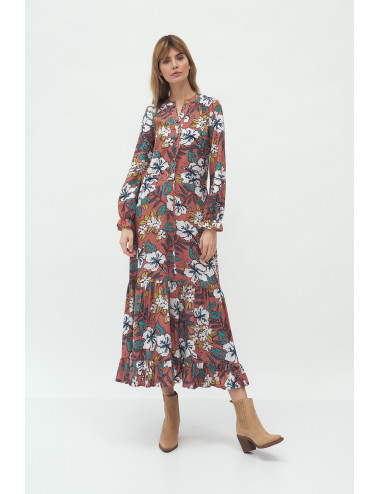 Robe longue à fleurs 