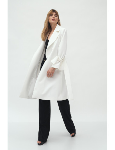 Manteau manches nouées écru 