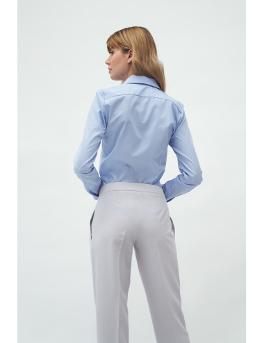 Pantalon gris à pli 