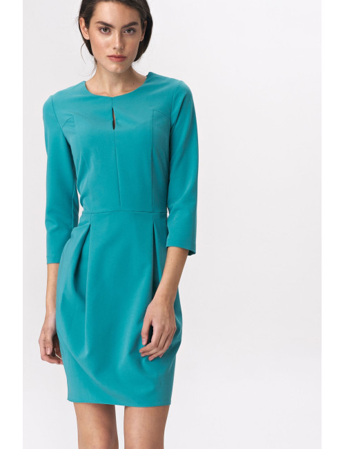 Robe tulipe turquoise 