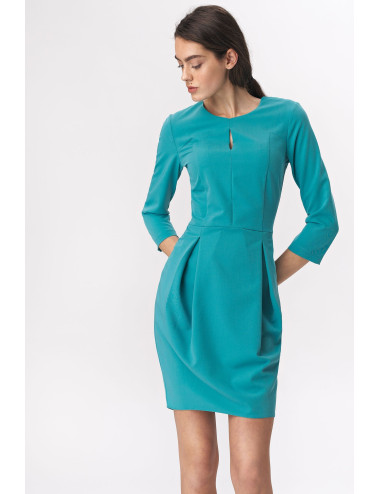 Robe tulipe turquoise 