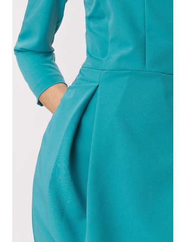 Robe tulipe turquoise 