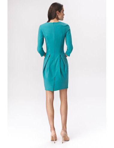 Robe tulipe turquoise 