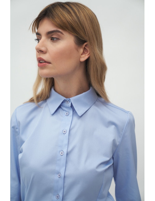 Chemise classique bleue 