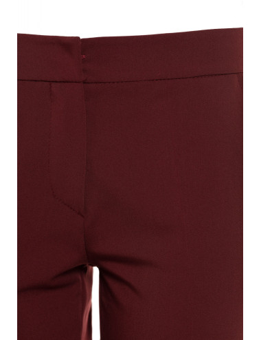 Pantalon classique bordeaux 