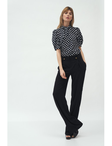 Blouse en viscose à pois 