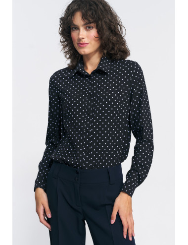 Chemise en viscose à pois 