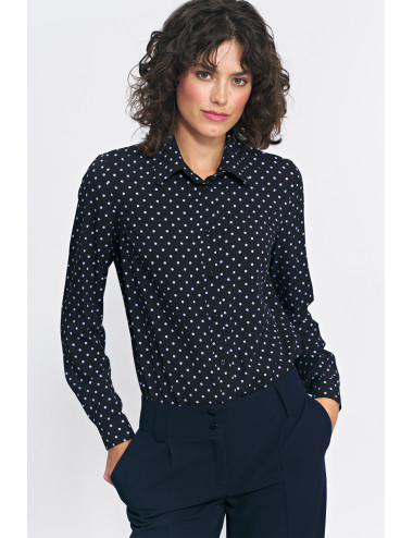 Chemise en viscose à pois 