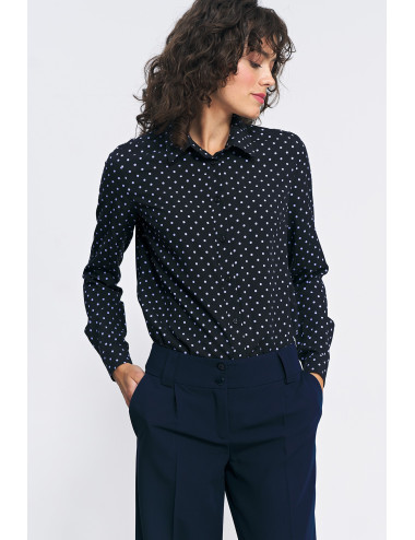 Chemise en viscose à pois 