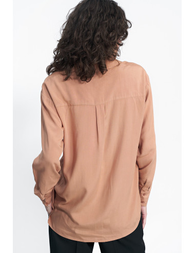 Chemise viscose caramel 