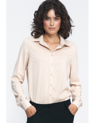 Chemise en viscose beige 