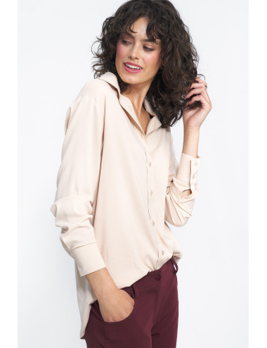 Chemise en viscose beige 